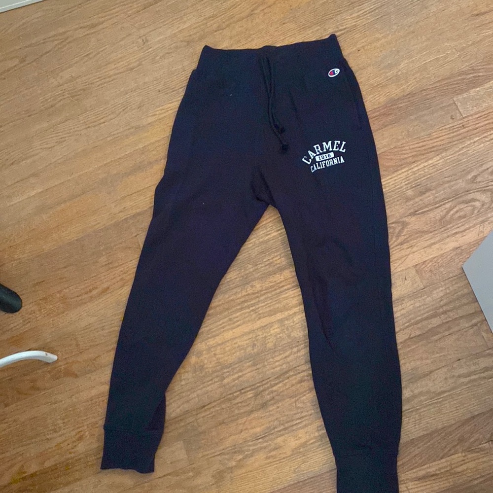 champion sweat pants navy blue
